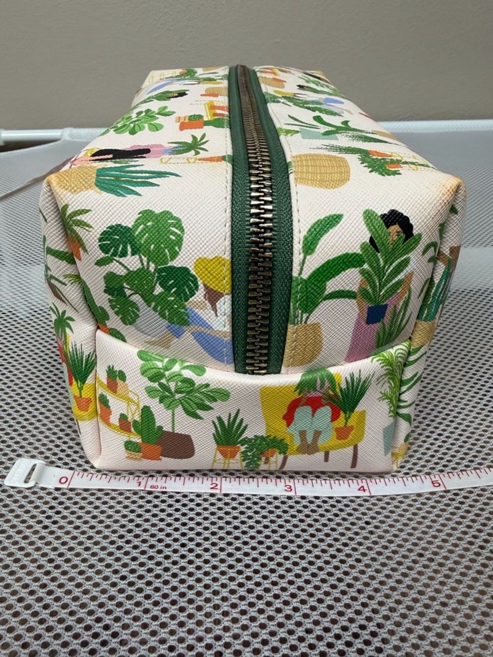 OCS Designs Crazy Plant Lady Toiletry Bag Makeup Case Large Cosmetic Pouch EUC - Picture 4 of 14